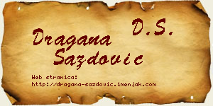 Dragana Sazdović vizit kartica